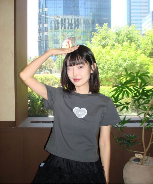 LMCの「WM LACE HEART CROPPED TEE white(Tシャツ/カットソー・レディース・その他・MEDIUM/SMALL)」の3枚目の写真