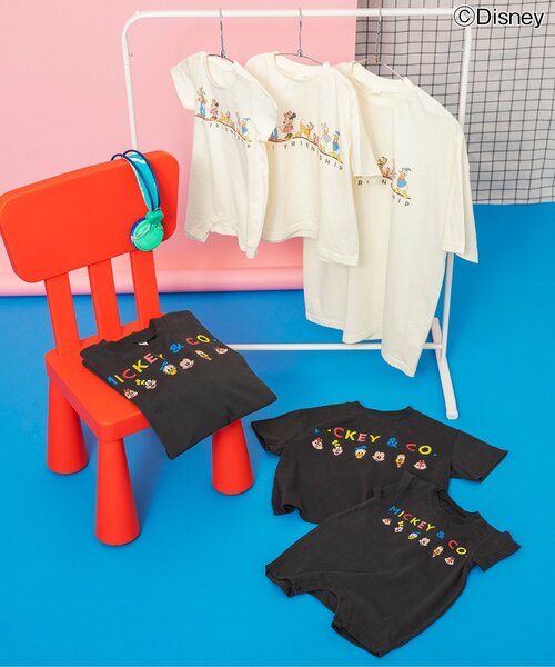Disney(ディズニー)の「【リンク】【ディズニー】ミッキー&フレンズ/ロンパス(ロンパース・キッズ・チャコール/オフホワイト・80/70)」の12枚目の写真