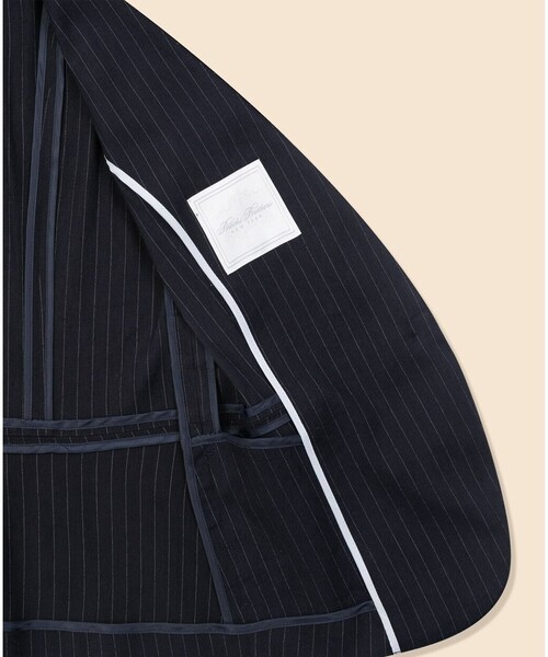 BROOKS BROTHERS(ブルックスブラザーズ)の「リネンブレンド ピンストライプ ノーカラージャケット(ノーカラージャケット・レディース・ネイビー・0/2/4/6)」の6枚目の写真
