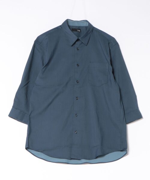 TAKA-Q(タカキュー)の「【ストレッチ 綿混】タカキュー ソラーロ レギュラーカラー 7分袖 シャツ(シャツ/ブラウス・メンズ・ブラック/サックスブルー/ライトグレー/ネイビー・MEDIUM/LARGE/X-LARGE)」の16枚目の写真