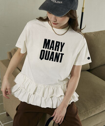 MARY QUANT | MARY QUANT × PUBLUX/マリークワント 裾 ティアード 切替 ロゴ Tシャツ　限定展開(Tシャツ/カットソー)