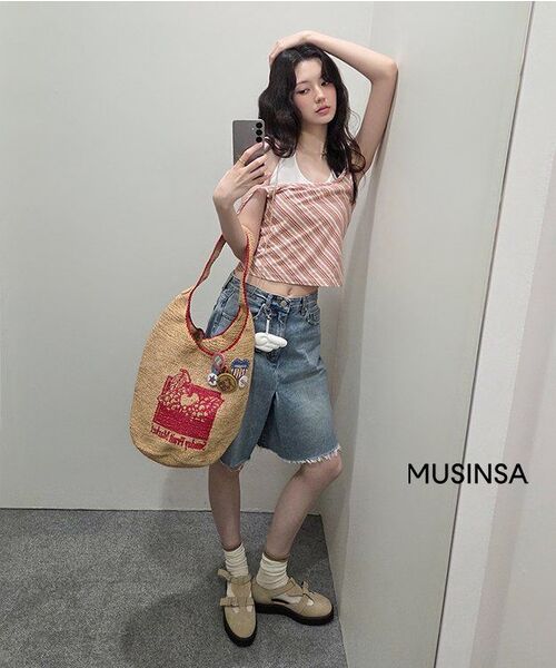DIAGONAL(ダイアゴナル)の「DENIM WRAP SKIRT SHORTS (blue)(デニムパンツ・レディース・その他・SMALL/MEDIUM/LARGE)」の5枚目の写真