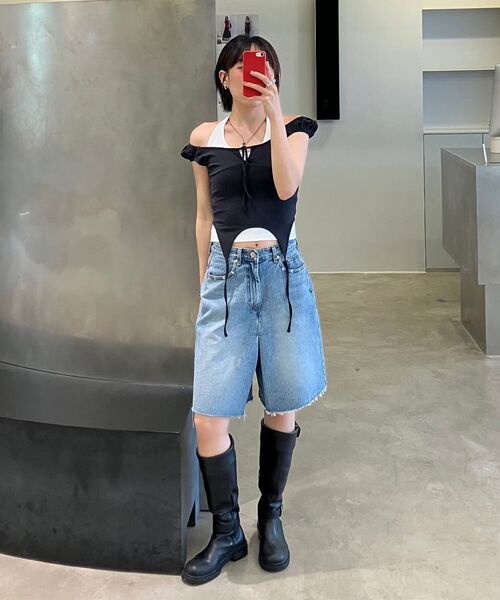 DIAGONAL(ダイアゴナル)の「DENIM WRAP SKIRT SHORTS (blue)(デニムパンツ・レディース・その他・SMALL/MEDIUM/LARGE)」の11枚目の写真