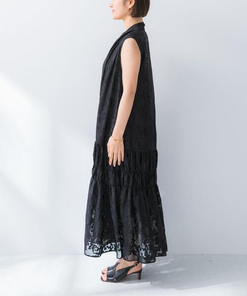 URBAN RESEARCH ROSSO WOMEN(アーバンリサーチ ロッソ)の「シアージャガードワンピース(ワンピース・レディース・イエロー系その他/ブラック・FREE)」の11枚目の写真
