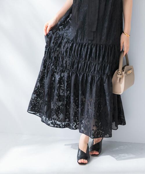 URBAN RESEARCH ROSSO WOMEN(アーバンリサーチ ロッソ)の「シアージャガードワンピース(ワンピース・レディース・イエロー系その他/ブラック・FREE)」の15枚目の写真