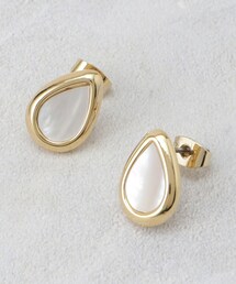 シェル×エッジメタルしずくピアス