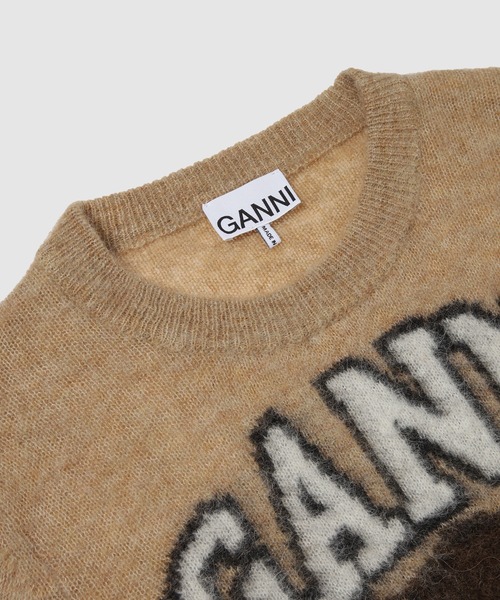GANNI(ガニー)の「Brushed alpaca Crewneck(ニット/セーター・レディース・キャメル・S/XS/M)」の3枚目の写真