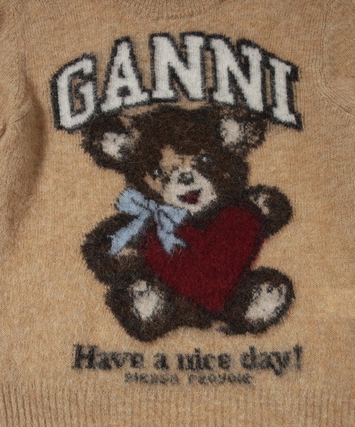 GANNI(ガニー)の「Brushed alpaca Crewneck(ニット/セーター・レディース・キャメル・S/XS/M)」の4枚目の写真
