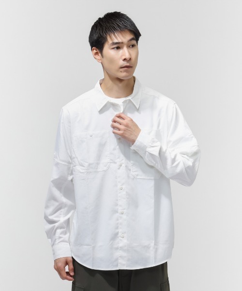 Columbia（コロンビア）の「コロンビア  シルバーリッジユーティリティIIロングスリーブシャツ（シャツ/ブラウス・メンズ・カーキ/ホワイト・L/M/S/LL）」の2枚目の写真