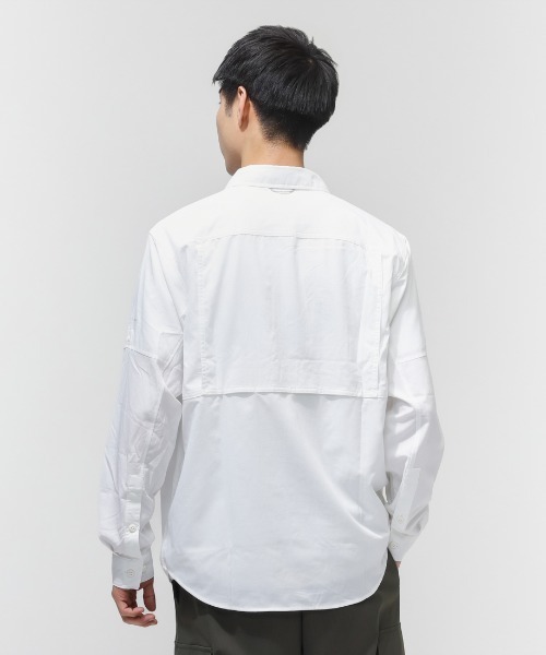 Columbia（コロンビア）の「コロンビア  シルバーリッジユーティリティIIロングスリーブシャツ（シャツ/ブラウス・メンズ・カーキ/ホワイト・L/M/S/LL）」の5枚目の写真