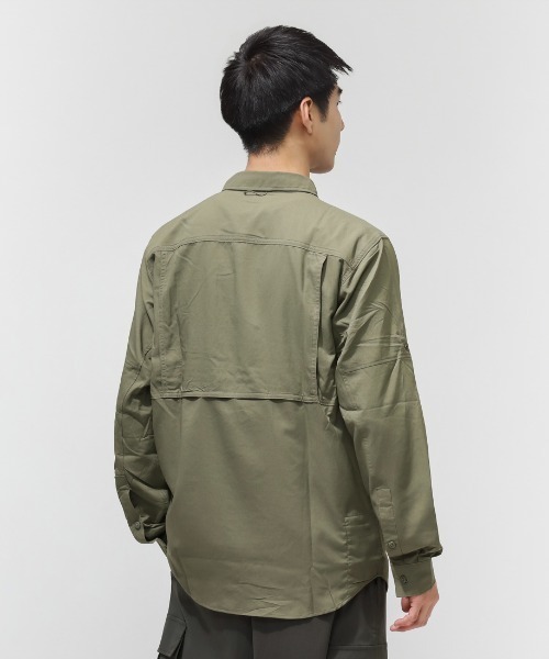 Columbia（コロンビア）の「コロンビア  シルバーリッジユーティリティIIロングスリーブシャツ（シャツ/ブラウス・メンズ・カーキ/ホワイト・L/M/S/LL）」の4枚目の写真