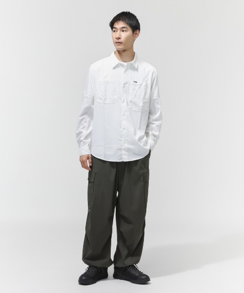 Columbia（コロンビア）の「コロンビア  シルバーリッジユーティリティIIロングスリーブシャツ（シャツ/ブラウス・メンズ・カーキ/ホワイト・L/M/S/LL）」の6枚目の写真