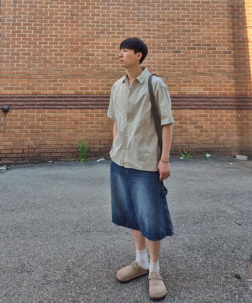 NONBLANK(ノンブランク)の「ネイチャーリングクルハーフスリーブシャツ_LIGHT BEIGE(シャツ/ブラウス・レディース・その他・SMALL/MEDIUM/LARGE/X-LARGE)」の7枚目の写真