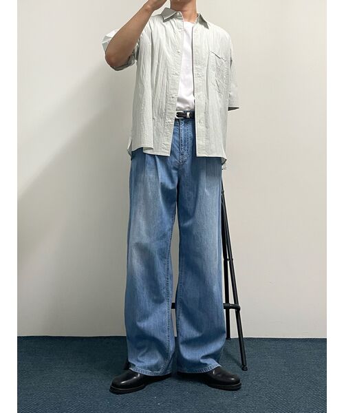NONBLANK(ノンブランク)の「ネイチャーリングクルハーフスリーブシャツ_LIGHT BEIGE(シャツ/ブラウス・レディース・その他・SMALL/MEDIUM/LARGE/X-LARGE)」の8枚目の写真