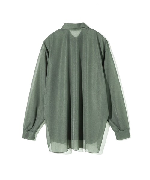 MIDIUMISOLID(ミディウミソリッド)の「MIDIUMISOLID for Ladies エッセンシャルジャージーシャツ(シャツ/ブラウス・レディース・アイボリー/カーキ/ライトブルー・FREE)」の19枚目の写真