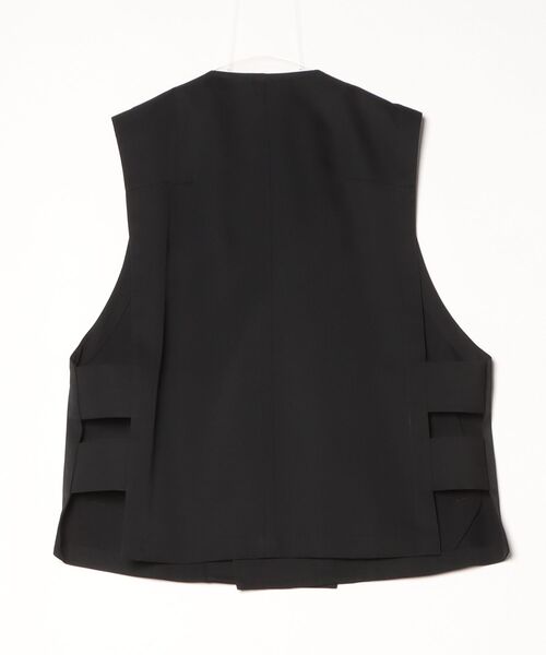 UJOH（ウジョー）の「【UJOH HOMME/ウジョー】Double Front Vest（ベスト・メンズ・ベージュ/ブラック・3/4）」の3枚目の写真