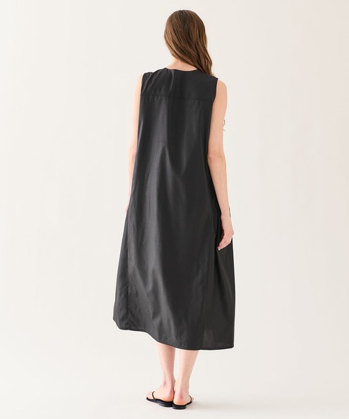 ESTNATION（エストネーション）の「ESTNATION / タイプライターギャザーワンピース《EXCLUSIVE》（ワンピース・レディース・ブラック/ブルー・FREE）」の9枚目の写真