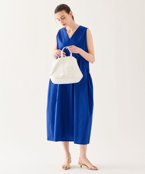 ESTNATION（エストネーション）の「ESTNATION / タイプライターギャザーワンピース《EXCLUSIVE》（ワンピース・レディース・ブラック/ブルー・FREE）」の16枚目の写真