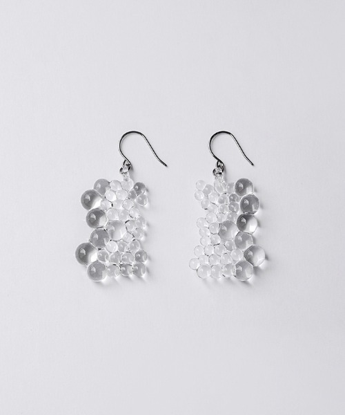 HARIO Lampwork Factory（ハリオランプワークファクトリー）の「vue. ピアス 深雪（ピアス（両耳用）・レディース・クリア・FREE）」の5枚目の写真