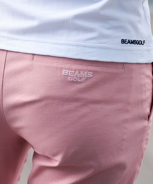 BEAMS GOLF(ビームスゴルフ)の「PURPLE LABEL / MONTAUK リボン モックネック シャツ(吸水速乾、UVカット)(スウェット・レディース・ホワイト/ネイビー/ピンク・LARGE/SMALL/MEDIUM)」の7枚目の写真