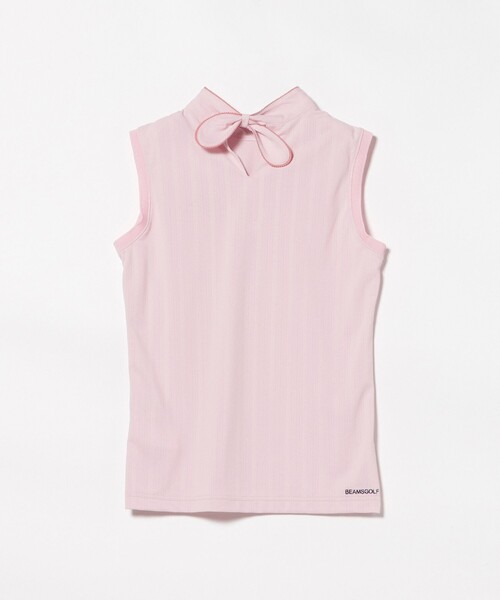 BEAMS GOLF(ビームスゴルフ)の「PURPLE LABEL / MONTAUK リボン モックネック シャツ(吸水速乾、UVカット)(スウェット・レディース・ホワイト/ネイビー/ピンク・LARGE/SMALL/MEDIUM)」の20枚目の写真