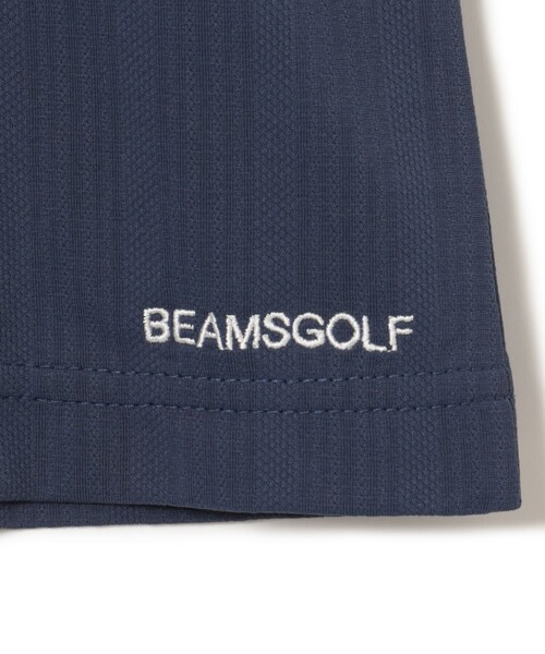 BEAMS GOLF(ビームスゴルフ)の「PURPLE LABEL / MONTAUK リボン モックネック シャツ(吸水速乾、UVカット)(スウェット・レディース・ホワイト/ネイビー/ピンク・LARGE/SMALL/MEDIUM)」の5枚目の写真