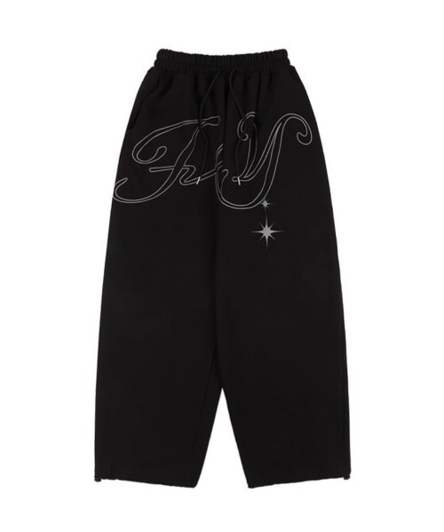 FANCY CLUB(ファンシークラブ)の「【FANCY CLUB】ANGEL VINTAGE SWEATPANTS / 【ファンシークラブ】エンジェルビンテージスウェットパンツ(スウェットパンツ・レディース・スカイブルー/ブラック・ONE SIZE)」の9枚目の写真