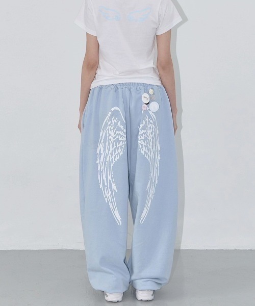 FANCY CLUB(ファンシークラブ)の「【FANCY CLUB】ANGEL VINTAGE SWEATPANTS / 【ファンシークラブ】エンジェルビンテージスウェットパンツ(スウェットパンツ・レディース・スカイブルー/ブラック・ONE SIZE)」の20枚目の写真