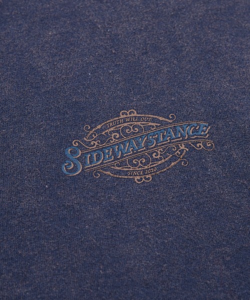 SIDEWAY STANCE（サイドウェイスタンス）の「【SIDEWAY STANCE】裏毛 ピグメント ライトスウェット Tシャツ（スウェット・メンズ・ブラック/ネイビー/ワイン/ブラック系1/ワイン系1/ネイビー系1/ブラック系/ワイン系/ネイビー系・LARGE/MEDIUM/X-LARGE/SMALL）」の11枚目の写真