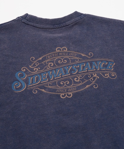 SIDEWAY STANCE（サイドウェイスタンス）の「【SIDEWAY STANCE】裏毛 ピグメント ライトスウェット Tシャツ（スウェット・メンズ・ブラック/ネイビー/ワイン/ブラック系1/ワイン系1/ネイビー系1/ブラック系/ワイン系/ネイビー系・LARGE/MEDIUM/X-LARGE/SMALL）」の12枚目の写真