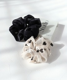 Rora（ローラ）の「ハートシフォン シュシュ (2colors set)（シュシュ）」