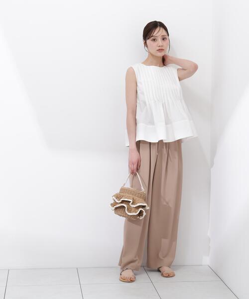 PROPORTION BODY DRESSING(プロポーションボディドレッシング)の「フリルバケットバッグ / 1216181402(ショルダーバッグ・レディース・ブラック/ベージュ・フリ-)」の6枚目の写真