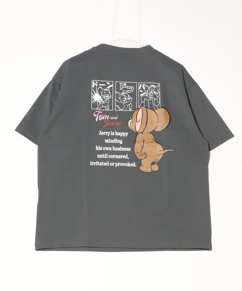 Tom&Jerry(トムアンドジェリー)の「【TOM&JERRY/トムとジェリー】キャラクタープリント 刺繍 バックプリント ポケ付き半袖Tシャツ(吸水速乾・UV対策) ユニセックス(Tシャツ/カットソー・メンズ・オフホワイト/ブラック/ホワイト/スミクロ・MEDIUM/LARGE)」の8枚目の写真
