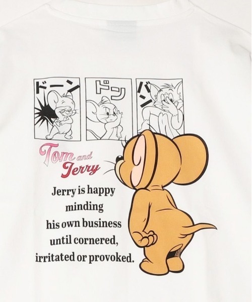 Tom&Jerry(トムアンドジェリー)の「【TOM&JERRY/トムとジェリー】キャラクタープリント 刺繍 バックプリント ポケ付き半袖Tシャツ(吸水速乾・UV対策) ユニセックス(Tシャツ/カットソー・メンズ・オフホワイト/ブラック/ホワイト/スミクロ・MEDIUM/LARGE)」の11枚目の写真