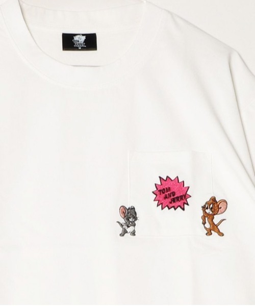 Tom&Jerry(トムアンドジェリー)の「【TOM&JERRY/トムとジェリー】キャラクタープリント 刺繍 バックプリント ポケ付き半袖Tシャツ(吸水速乾・UV対策) ユニセックス(Tシャツ/カットソー・メンズ・オフホワイト/ブラック/ホワイト/スミクロ・MEDIUM/LARGE)」の13枚目の写真