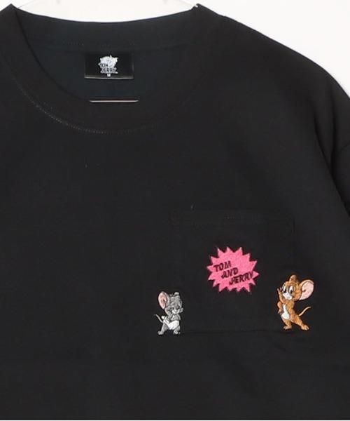 Tom&Jerry(トムアンドジェリー)の「【TOM&JERRY/トムとジェリー】キャラクタープリント 刺繍 バックプリント ポケ付き半袖Tシャツ(吸水速乾・UV対策) ユニセックス(Tシャツ/カットソー・メンズ・オフホワイト/ブラック/ホワイト/スミクロ・MEDIUM/LARGE)」の15枚目の写真