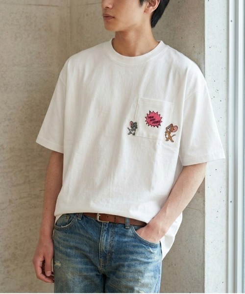 Tom&Jerry(トムアンドジェリー)の「【TOM&JERRY/トムとジェリー】キャラクタープリント 刺繍 バックプリント ポケ付き半袖Tシャツ(吸水速乾・UV対策) ユニセックス(Tシャツ/カットソー・メンズ・オフホワイト/ブラック/ホワイト/スミクロ・MEDIUM/LARGE)」の21枚目の写真