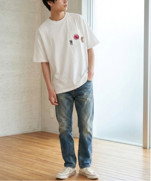 Tom&Jerry(トムアンドジェリー)の「【TOM&JERRY/トムとジェリー】キャラクタープリント 刺繍 バックプリント ポケ付き半袖Tシャツ(吸水速乾・UV対策) ユニセックス(Tシャツ/カットソー・メンズ・オフホワイト/ブラック/ホワイト/スミクロ・MEDIUM/LARGE)」の19枚目の写真