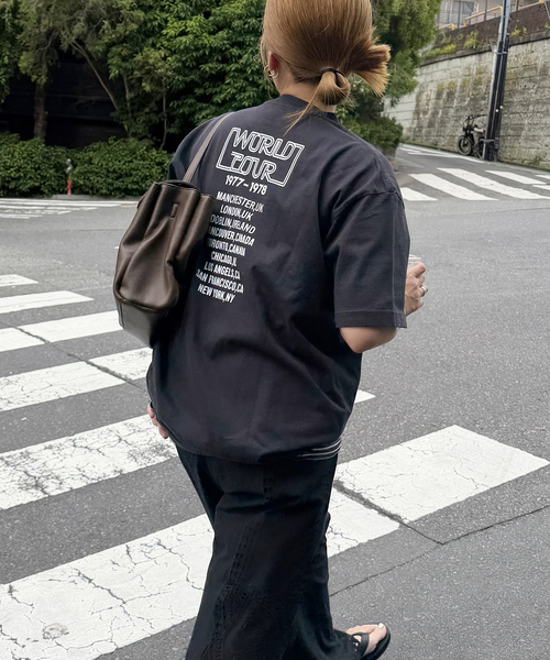 HANDTEX（ハンドテックス）の「《追加》別注【HANDTEX/ハンドテックス】プリントTEE（Tシャツ/カットソー・レディース・ネイビー/ブラック系その他/ブラック/ホワイト・FREE）」の9枚目の写真