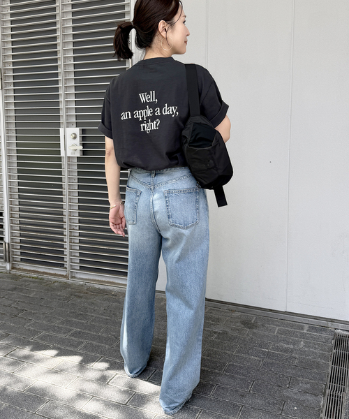HANDTEX（ハンドテックス）の「《追加》別注【HANDTEX/ハンドテックス】プリントTEE（Tシャツ/カットソー・レディース・ネイビー/ブラック系その他/ブラック/ホワイト・FREE）」の15枚目の写真