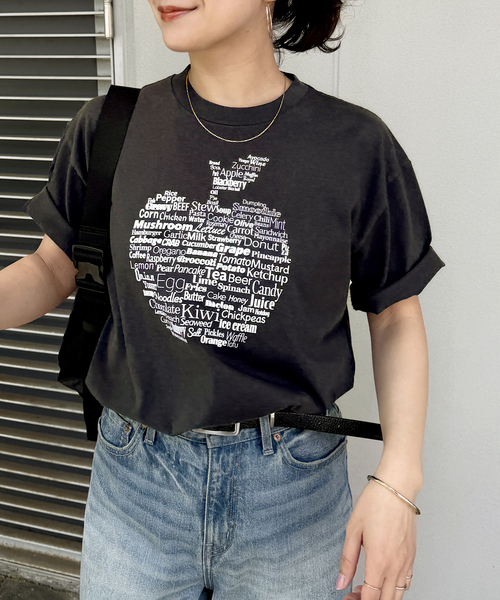 HANDTEX（ハンドテックス）の「《追加》別注【HANDTEX/ハンドテックス】プリントTEE（Tシャツ/カットソー・レディース・ネイビー/ブラック系その他/ブラック/ホワイト・FREE）」の16枚目の写真