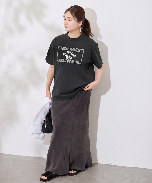 HANDTEX（ハンドテックス）の「《追加》別注【HANDTEX/ハンドテックス】プリントTEE（Tシャツ/カットソー・レディース・ネイビー/ブラック系その他/ブラック/ホワイト・FREE）」の18枚目の写真