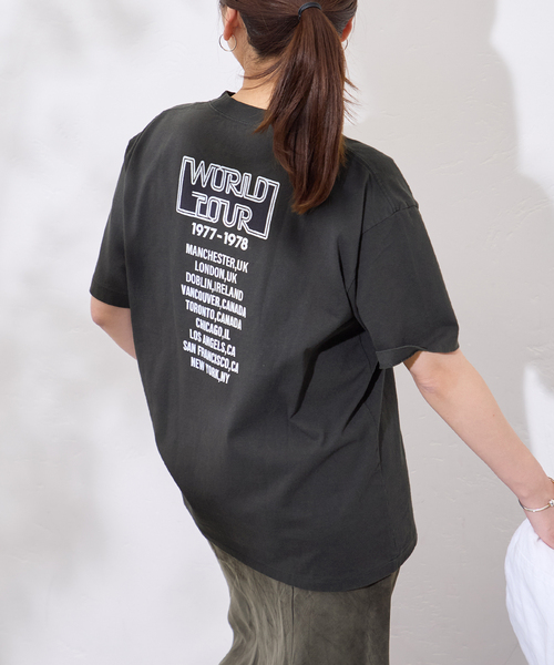 HANDTEX（ハンドテックス）の「《追加》別注【HANDTEX/ハンドテックス】プリントTEE（Tシャツ/カットソー・レディース・ネイビー/ブラック系その他/ブラック/ホワイト・FREE）」の19枚目の写真