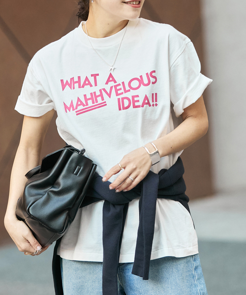 HANDTEX（ハンドテックス）の「《追加》別注【HANDTEX/ハンドテックス】プリントTEE（Tシャツ/カットソー・レディース・ネイビー/ブラック系その他/ブラック/ホワイト・FREE）」の21枚目の写真