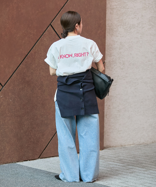 HANDTEX（ハンドテックス）の「《追加》別注【HANDTEX/ハンドテックス】プリントTEE（Tシャツ/カットソー・レディース・ネイビー/ブラック系その他/ブラック/ホワイト・FREE）」の22枚目の写真