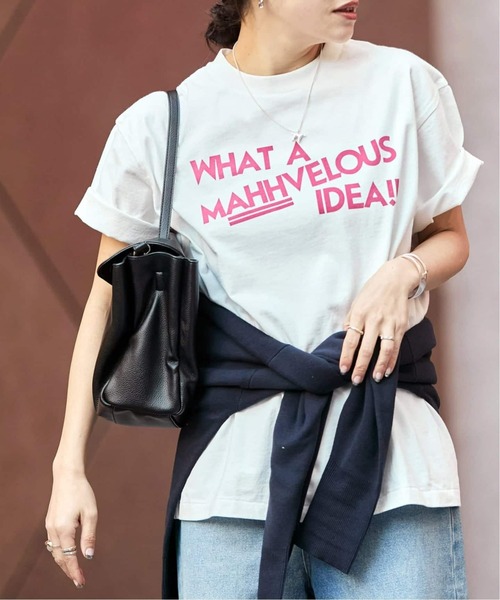 HANDTEX(ハンドテックス)の「《WEB限定追加》別注【HANDTEX/ハンドテックス】プリントTEE(Tシャツ/カットソー・レディース・ネイビー/ブラック系その他/ブラック/ホワイト・FREE)」の2枚目の写真