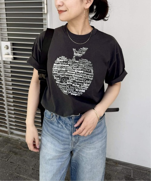 HANDTEX(ハンドテックス)の「《WEB限定追加》別注【HANDTEX/ハンドテックス】プリントTEE(Tシャツ/カットソー・レディース・ネイビー/ブラック系その他/ブラック/ホワイト・FREE)」の9枚目の写真