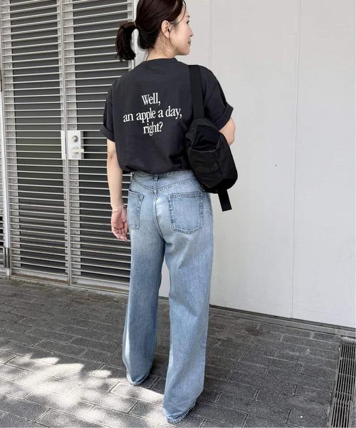 HANDTEX(ハンドテックス)の「《WEB限定追加》別注【HANDTEX/ハンドテックス】プリントTEE(Tシャツ/カットソー・レディース・ネイビー/ブラック系その他/ブラック/ホワイト・FREE)」の10枚目の写真
