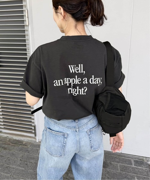 HANDTEX(ハンドテックス)の「《WEB限定追加》別注【HANDTEX/ハンドテックス】プリントTEE(Tシャツ/カットソー・レディース・ネイビー/ブラック系その他/ブラック/ホワイト・FREE)」の12枚目の写真