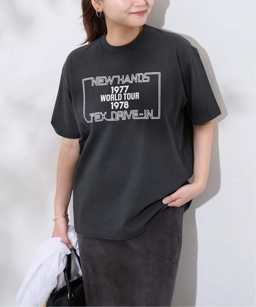 HANDTEX(ハンドテックス)の「《WEB限定追加》別注【HANDTEX/ハンドテックス】プリントTEE(Tシャツ/カットソー・レディース・ネイビー/ブラック系その他/ブラック/ホワイト・FREE)」の15枚目の写真